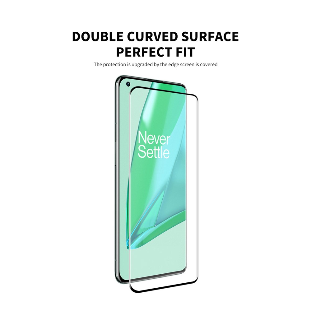 HAT-PRINCE 0.26mm 9H 3D Curved Full Screen Guard Ultra Clear Tempered Glass Protector for OnePlus 9 Pro-2