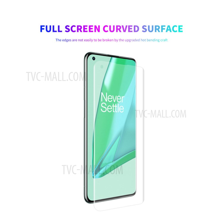 10Pcs/Set ENKAY 3D Full Screen Coverage Curved Hot Bending PET HD Screen Protector Film for OnePlus 9 Pro (Support Fingerprint Unlocking)-2
