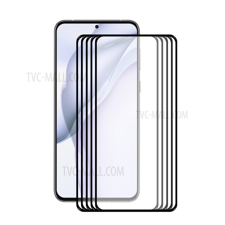 5Pcs/Set HAT PRINCE ProSo Series 0.26MM 9H Full Glue Full Coverage Tempered Glass Screen Protector for Huawei P50-1