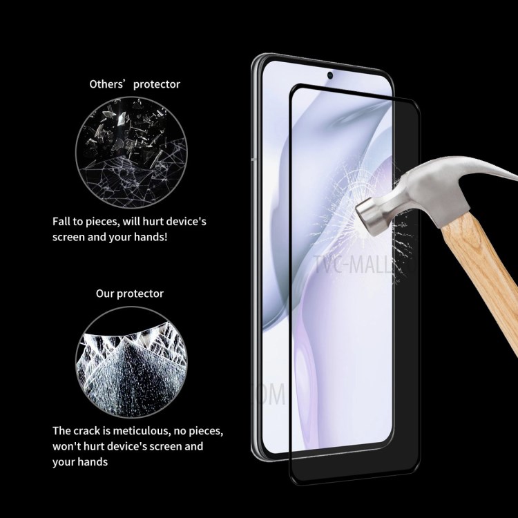 5Pcs/Set HAT PRINCE ProSo Series 0.26MM 9H Full Glue Full Coverage Tempered Glass Screen Protector for Huawei P50-7