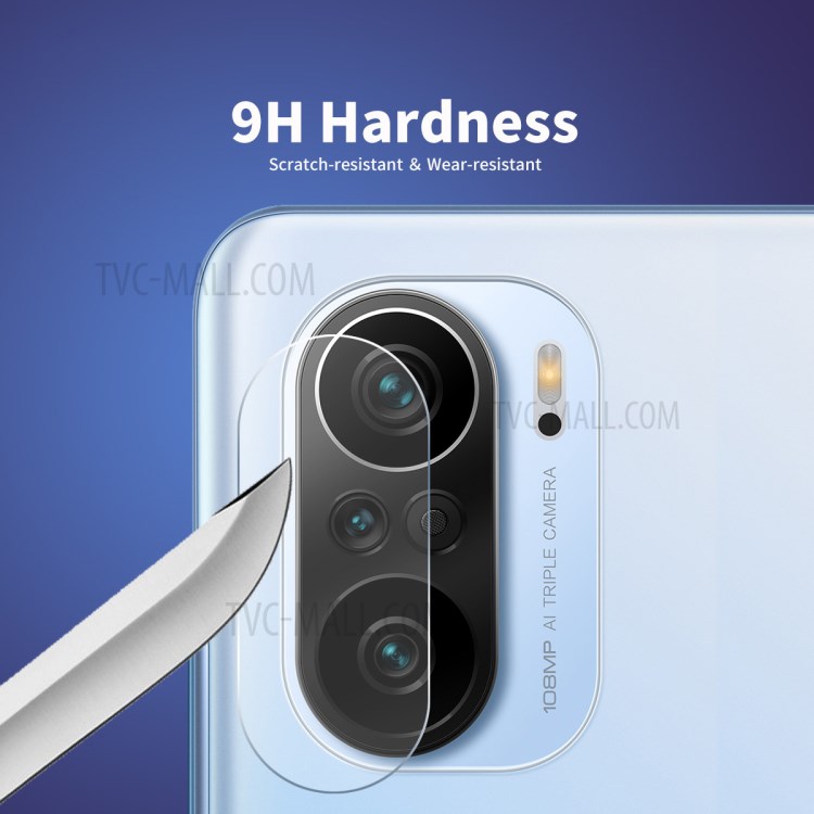 10Pcs ENKAY Wear-resistant Ultra Clear Camera Lens Film for Xiaomi Poco F3 0.2mm 9H 2.15D Arc Edge Tempered Glass Protector-4