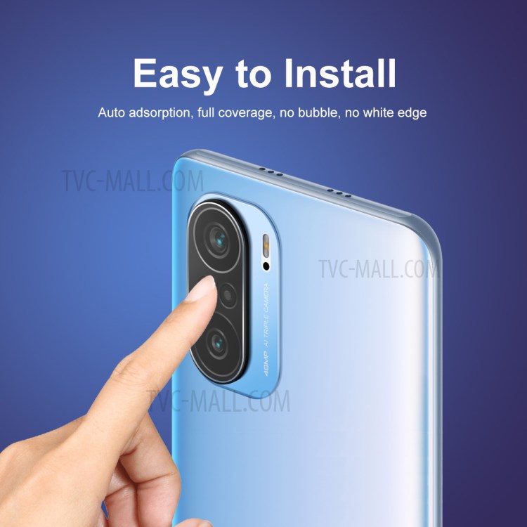 10Pcs ENKAY Wear-resistant Ultra Clear Camera Lens Film for Xiaomi Poco F3 0.2mm 9H 2.15D Arc Edge Tempered Glass Protector-5