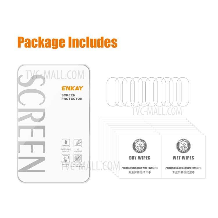 10Pcs ENKAY Wear-resistant Ultra Clear Camera Lens Film for Xiaomi Poco F3 0.2mm 9H 2.15D Arc Edge Tempered Glass Protector-6