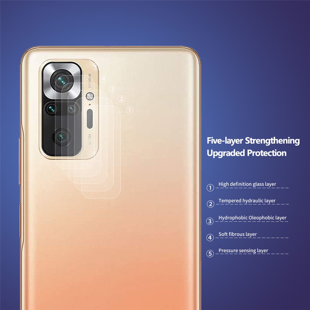 10 Pcs ENKAY Wear-resistant Ultra Clear Camera Lens Film for Xiaomi Redmi Note 10 Pro/Note 10 Pro Max 0.2mm 9H 2.15D Arc Edge Tempered Glass Protector-2
