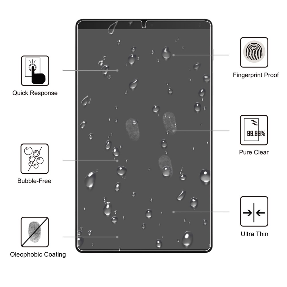2.5D Arc Edge Tempered Glass Full Size Screen Film for Samsung Galaxy Tab A7 Lite-2