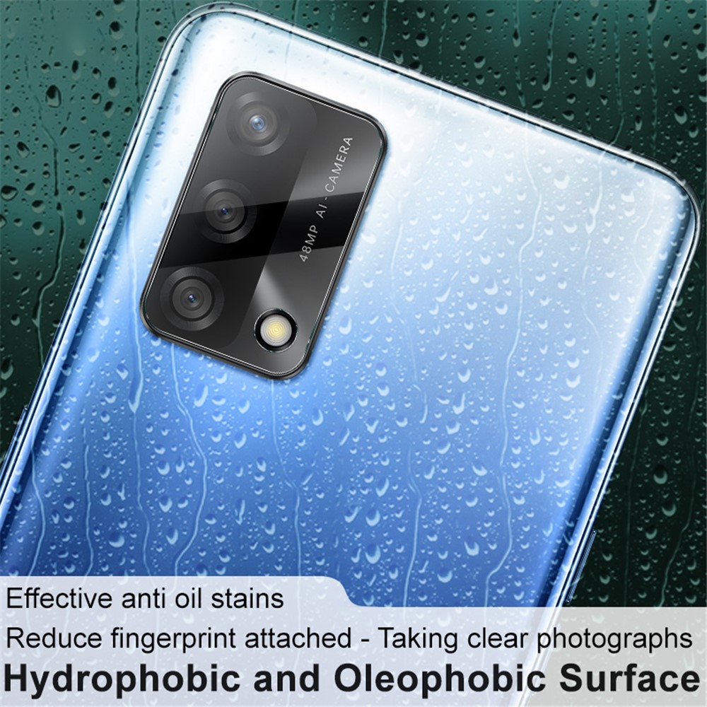 2pcs IMAK High Transparency Anti-Scratch Tempered Glass Lens Film for Oppo A74 4G / F19 4G-4
