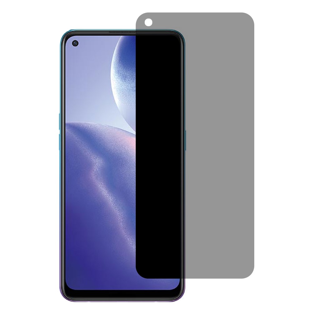 HD Anti-peep 9H Tempered Glass Front Screen Protective Film Full Cover for Oppo Reno5 Z-1