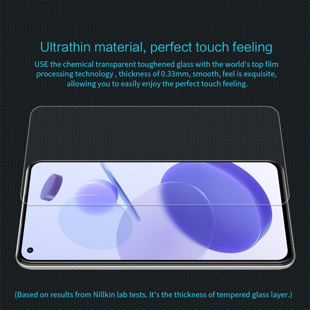 Nillkin Erstaunliches H Für Xiaomi MI 11 Lite 4G / 5G 0,33 Mm 9H Tempered Glasics Screen Anti-Explosion Protector-7