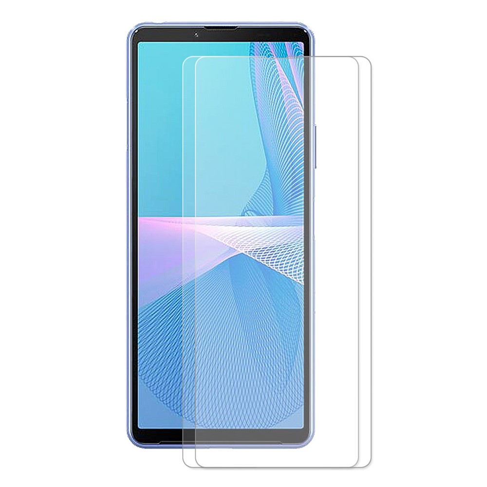 2pcs HAT PRINCE 0.26mm 9H 2.5D Arc Edge Tempered Glass Screen Protector Film Guard for Sony Xperia 1 III-1