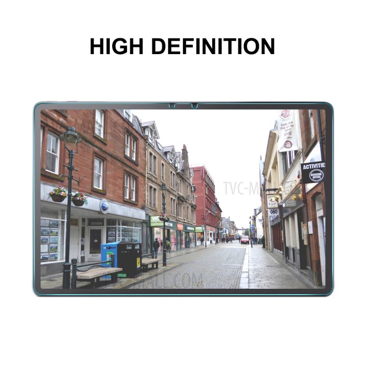 HAT PRINCE 2Pcs/Pack Full Glue 0.33mm 9H 2.5D Tempered Glass Full Coverage Screen Protector for Lenovo Tab P11 Pro Tablet LCD Film-4