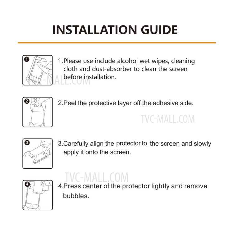 HAT PRINCE 2Pcs/Pack Full Glue 0.33mm 9H 2.5D Tempered Glass Full Coverage Screen Protector for Lenovo Tab P11 Pro Tablet LCD Film-6