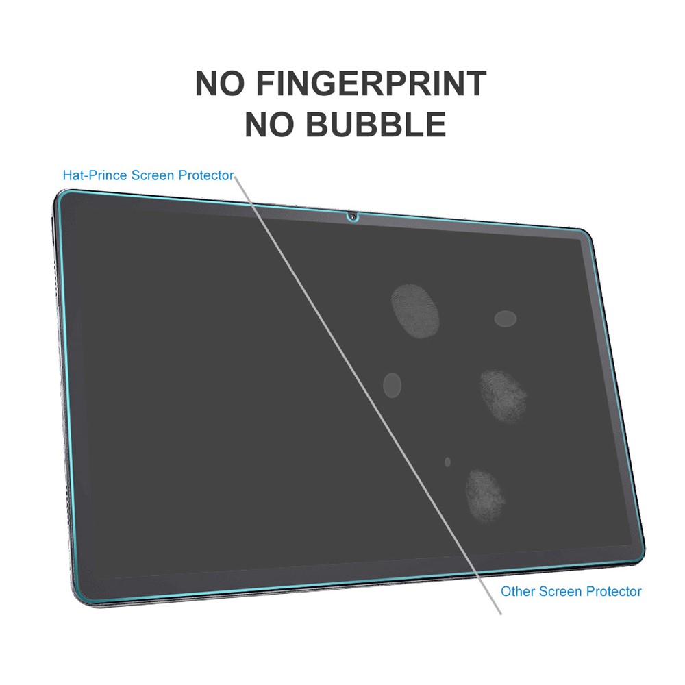 HAT PRINCE 2Pcs/Pack 0.33mm 9H 2.5D Full Coverage Full Glue Tempered Glass Screen Protector for Lenovo Tab P11 Tablet LCD Film-2
