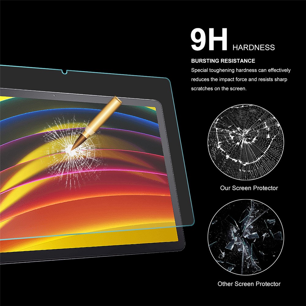 HAT PRINCE 2Pcs/Pack 0.33mm 9H 2.5D Full Coverage Full Glue Tempered Glass Screen Protector for Lenovo Tab P11 Tablet LCD Film-3