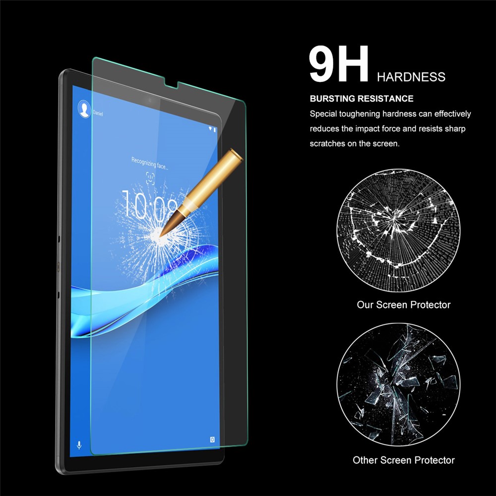HAT PRINCE 2Pcs/Pack Complete Covering 0.33mm 9H 2.5D Full Glue Tempered Glass Screen Protector for Lenovo Tab M10 Plus TB-X606F Tablet LCD Film-3