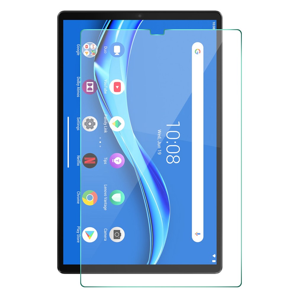 HAT PRINCE Full Coverage 0.33mm 9H 2.5D Tempered Glass Full Glue Screen Protector for Lenovo Tab M10 Plus TB-X606F Tablet LCD Film-1