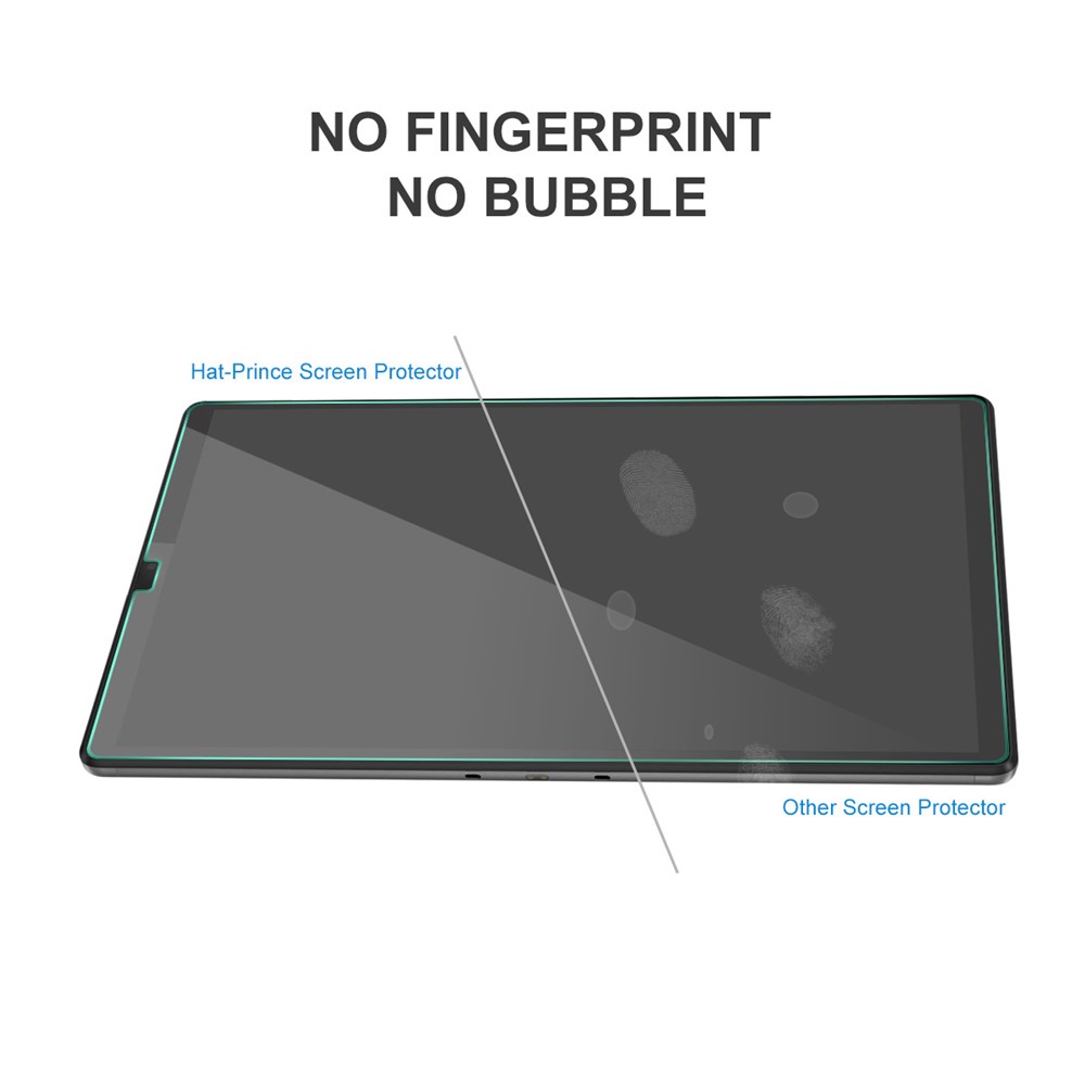 HAT PRINCE Full Coverage 0.33mm 9H 2.5D Tempered Glass Full Glue Screen Protector for Lenovo Tab M10 Plus TB-X606F Tablet LCD Film-2
