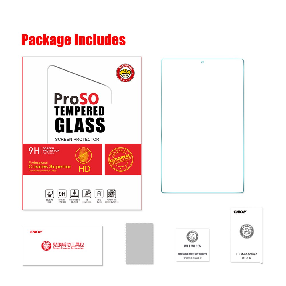 Complete Covering Anti-fingerprint 0.33mm 9H 2.5D Tempered Glass Screen Protector Film for Lenovo Tab M10 HD Gen 2-7