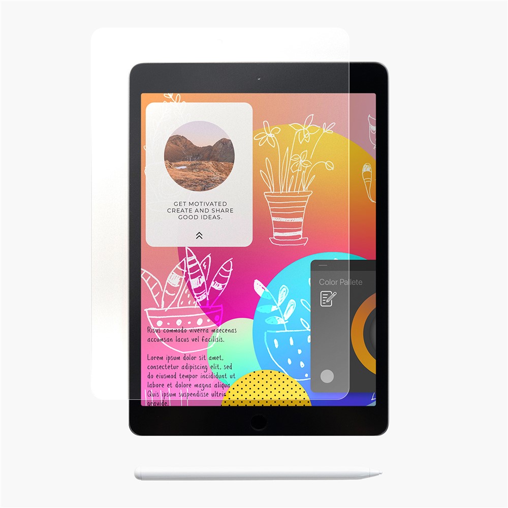 MOMAX PAPER TOUCH+ Transparent Paper-Like 0.3mm PET Protective Film Screen Protector for iPad Pro 10.5-inch (2017)/Air 10.5 inch (2019)-1
