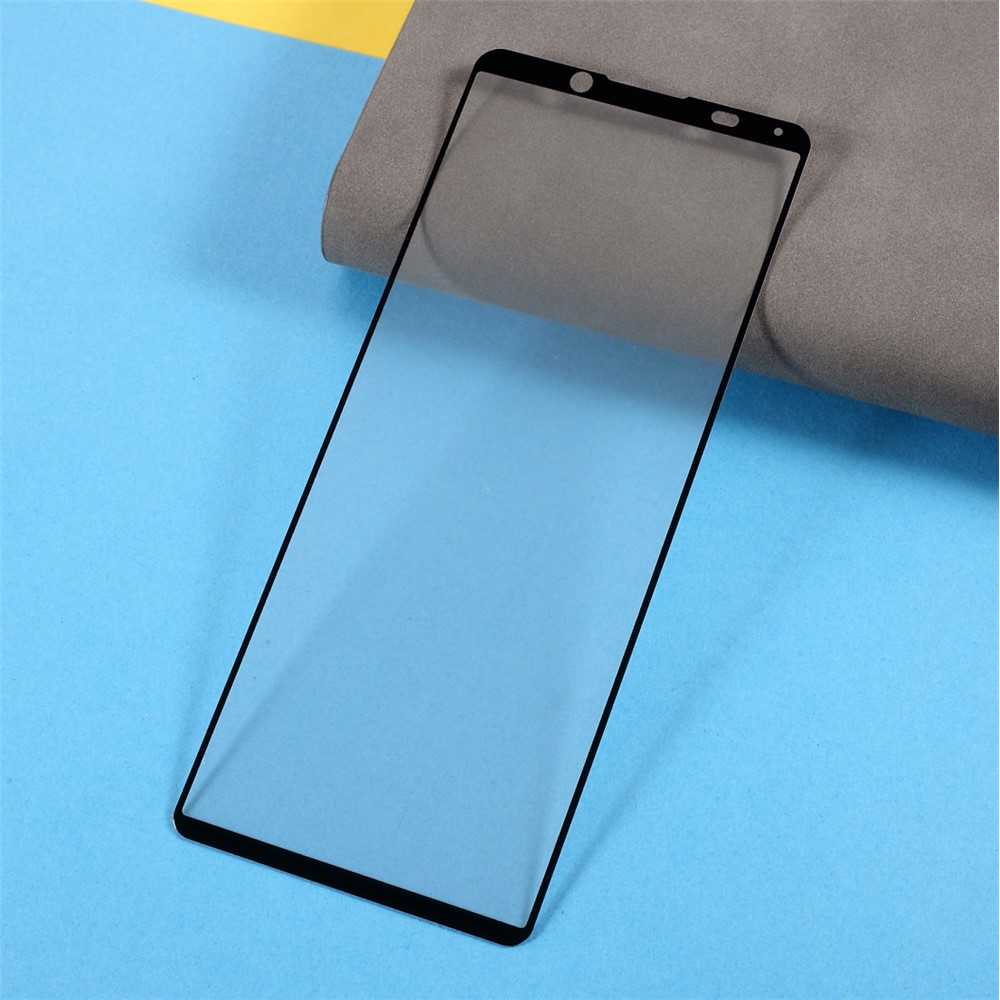 Silk Printing Full Coverage Tempered Glass Screen Protector Film (Full Glue) for Sony Xperia 5 III-3