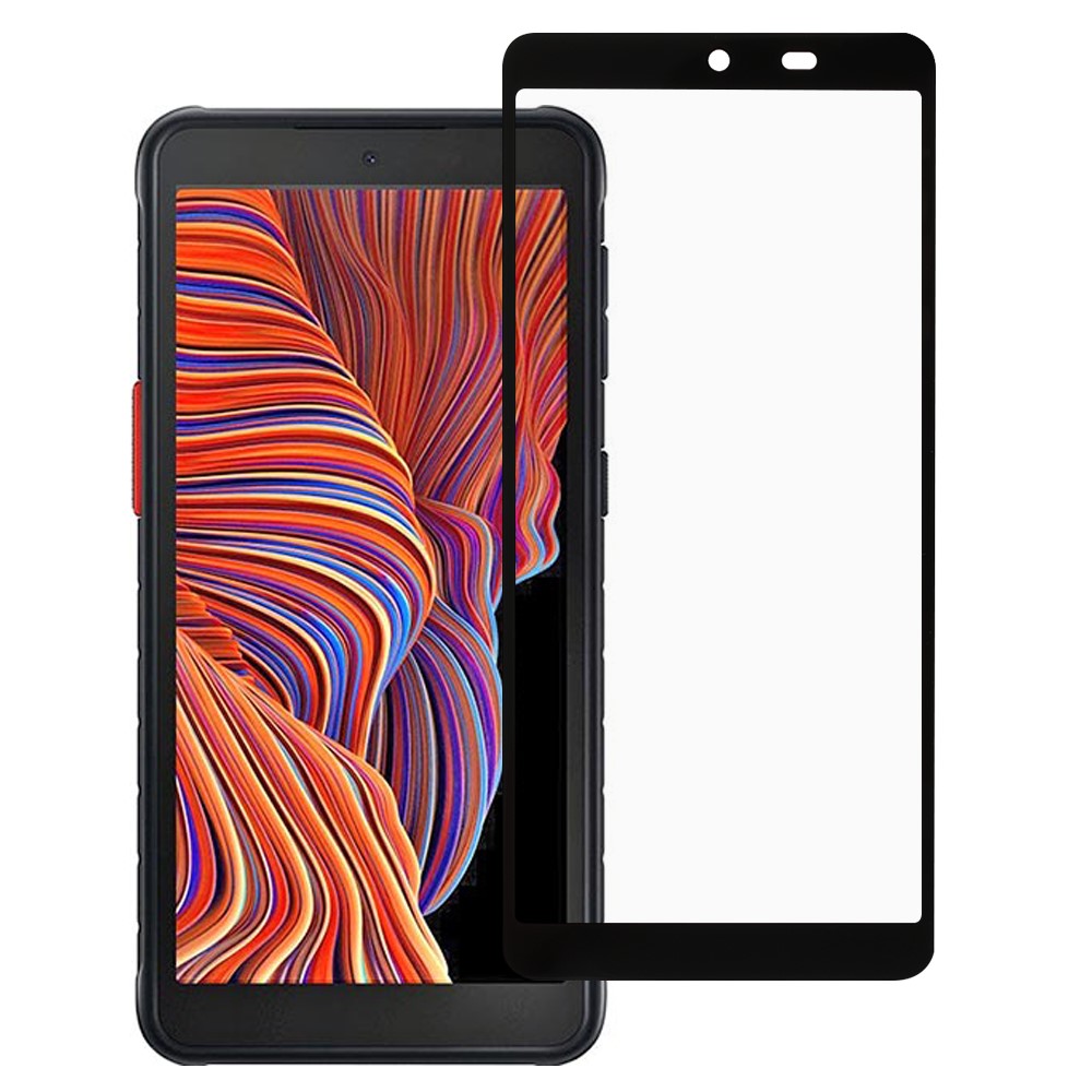 Silk Printing Tempered Glass Anti-Burst Full Screen Coverage Full Glue Protector for Samsung Galaxy Xcover 5-1