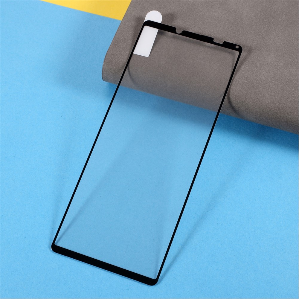 Silk Printing Tempered Glass Full Glue Anti-Burst Full Screen Coverage Protector for Sony Xperia 10 III-3