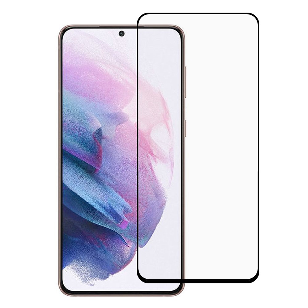 Silk Printing Tempered Glass Anti-Burst Full Screen Coverage Protector Full Glue for Samsung Galaxy S21 FE-1