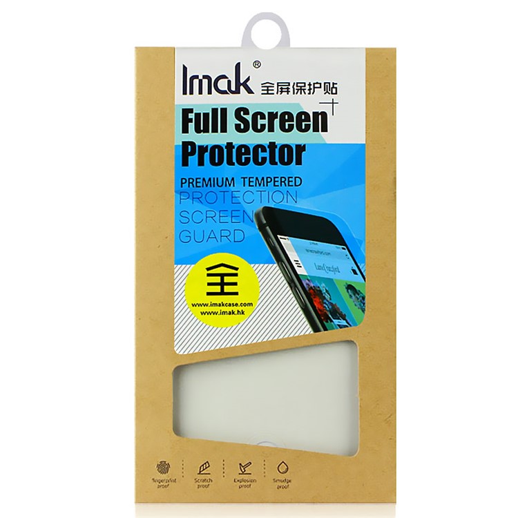 IMAK Tempered Glass Screen Protector Full Cover Film for OnePlus 3 - Black-4