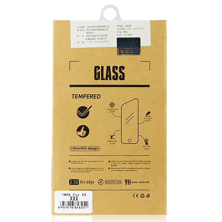 IMAK Tempered Glass Screen Protector Full Cover Film for OnePlus 3 - Black-5