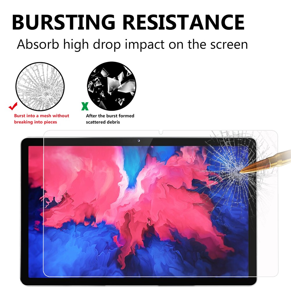 Full Coverage Straight Edge Tempered Glass Ultra Clear Screen Protector Film for Lenovo Pad Plus-4