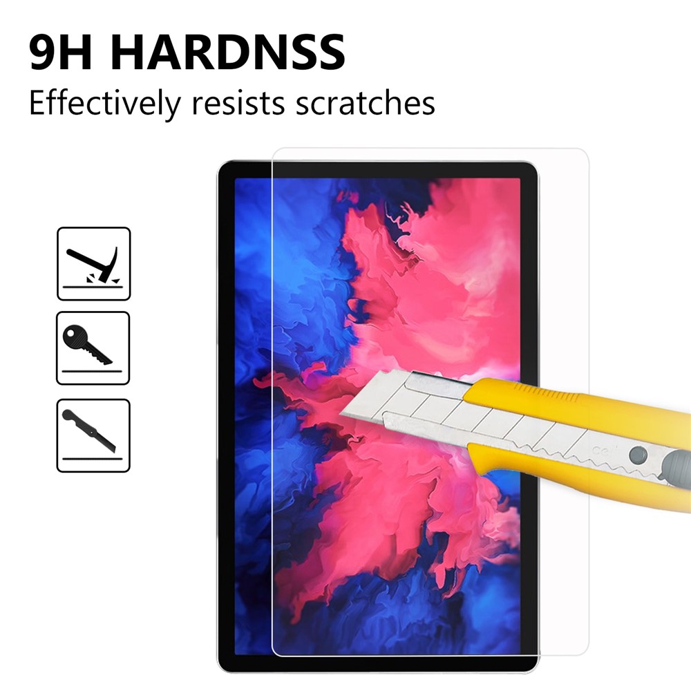 Full Coverage Straight Edge Tempered Glass Ultra Clear Screen Protector Film for Lenovo Pad Plus-6
