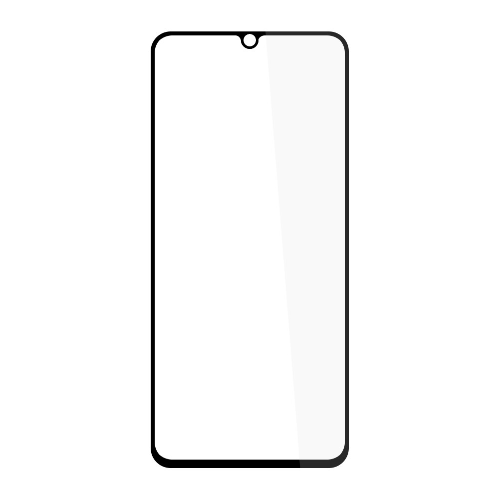 Amorus Glue Full Transparencia De Alta Transparencia Impresión De Seda Vidrio Templado Pantalla Completa Película Protectora Para Samsung Galaxy A32 4G (versión De La UE) - Negro