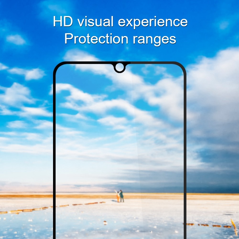 AMORUS Full Glue High Transparency Silk Printing Tempered Glass Full Screen Covering Protector Film for Samsung Galaxy A32 4G (EU Version) - Black-3