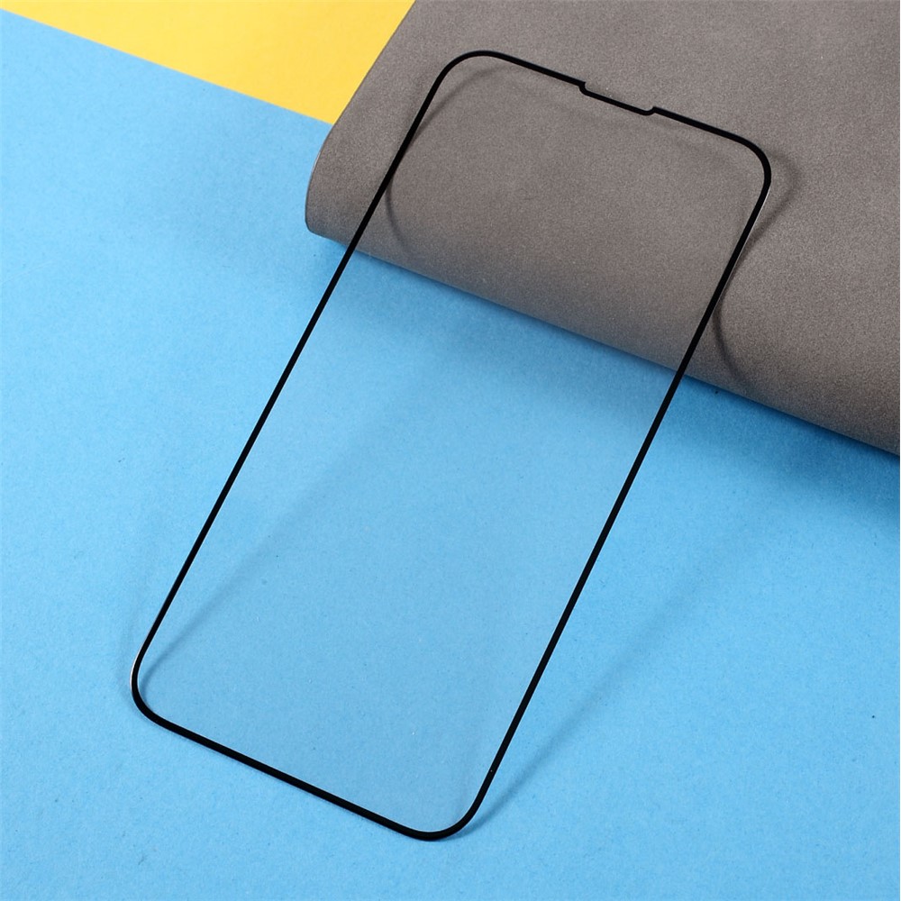 RURIHAI for iPhone 13 6.1 inch Full Glue Full Size Solid Defense Tempered Glass Screen Protector 9H 0.26mm 2.5D Arc Film-4