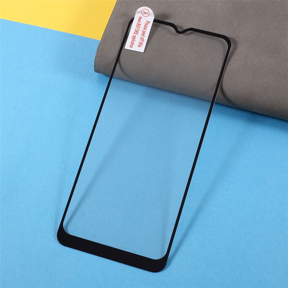 Silk Print Full Screen Coverage Anti-Explosion Full Glue Tempered Glass Protector Film for Samsung Galaxy A03s-6