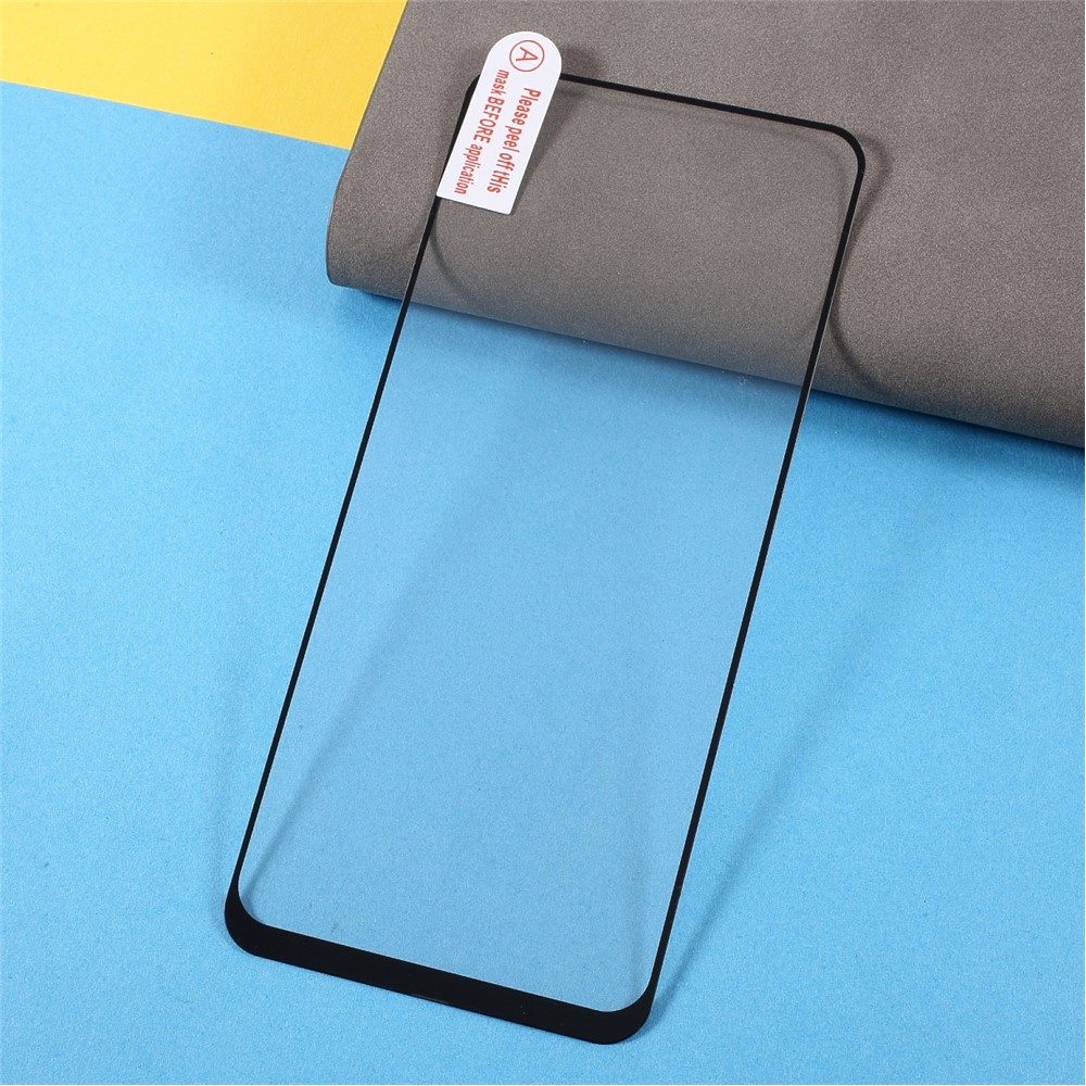 Anti-Scratch Full Glue Silk Print Full Screen Coverage Tempered Glass Protector Film for Oppo A94/F19 Pro-6
