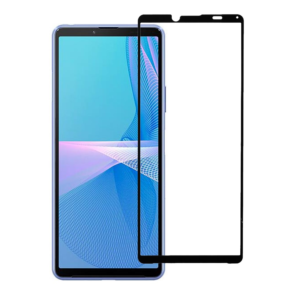 Full Glue Silk Print Full Screen Coverage Anti-Scratch Tempered Glass Protector Film for Sony Xperia 10 III-1