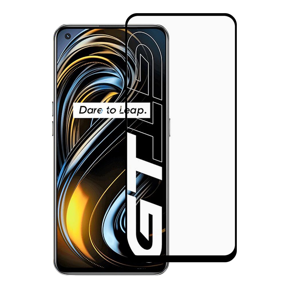 Full Coverage Full Glue Silk Print Anti-Scratch Tempered Glass Screen Protector Film for Realme GT 5G-1