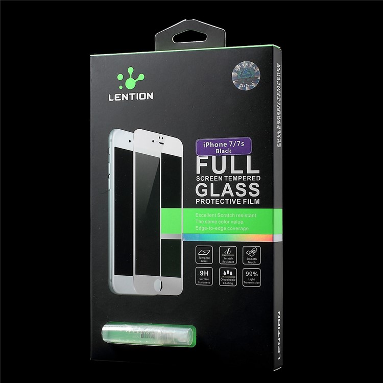 LENTION Arc Edge Full Screen Tempered Glass Protective Film for iPhone 7 4.7 - Black-9