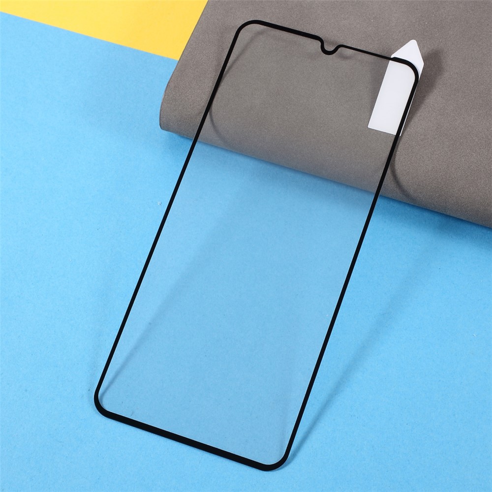 Rurihai Glue Full Ultra Thin 0.26mm 2.5D Protector De Pantalla De Vidrio Templado De Endurecimiento Secundario De La Defensa Sólida Para Samsung Galaxy A22 4G (versión De La UE)