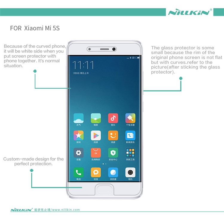 NILLKIN for Xiaomi Mi 5s Matte Anti-glare Anti-scratch Screen Protector Guard Film-6