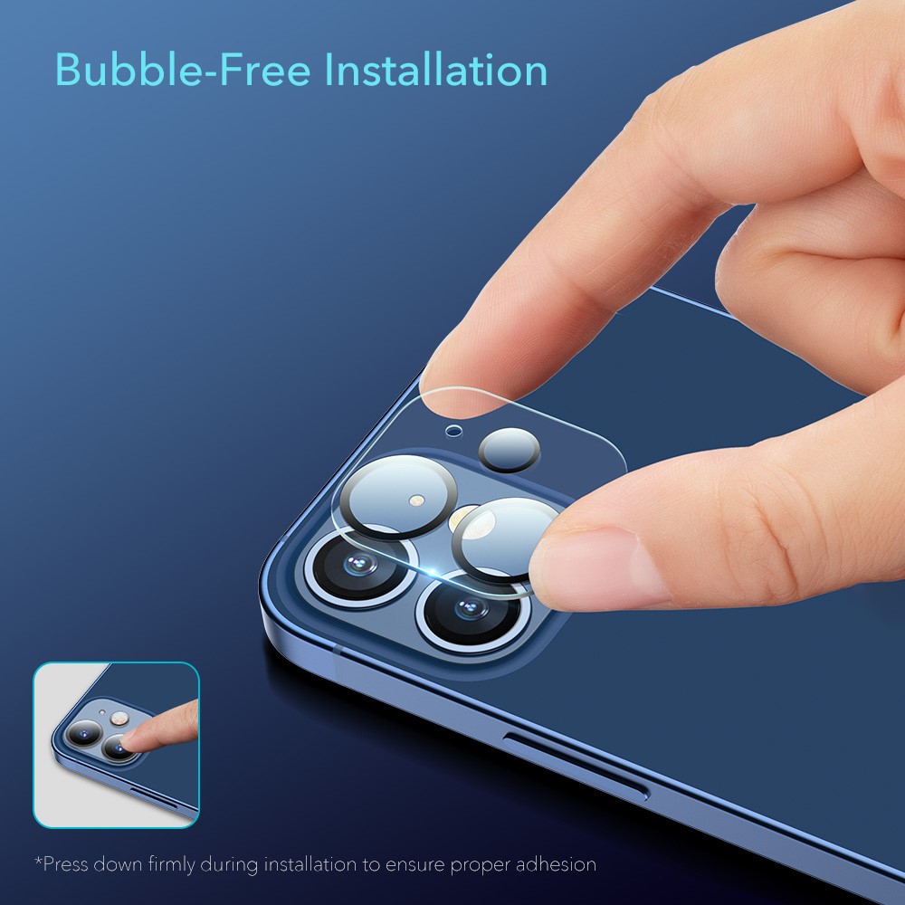 2pcs ESR Tempered Glass Camera Lens Film Screen Protector Cover Guard for iPhone 12 mini 5.4 inch-8