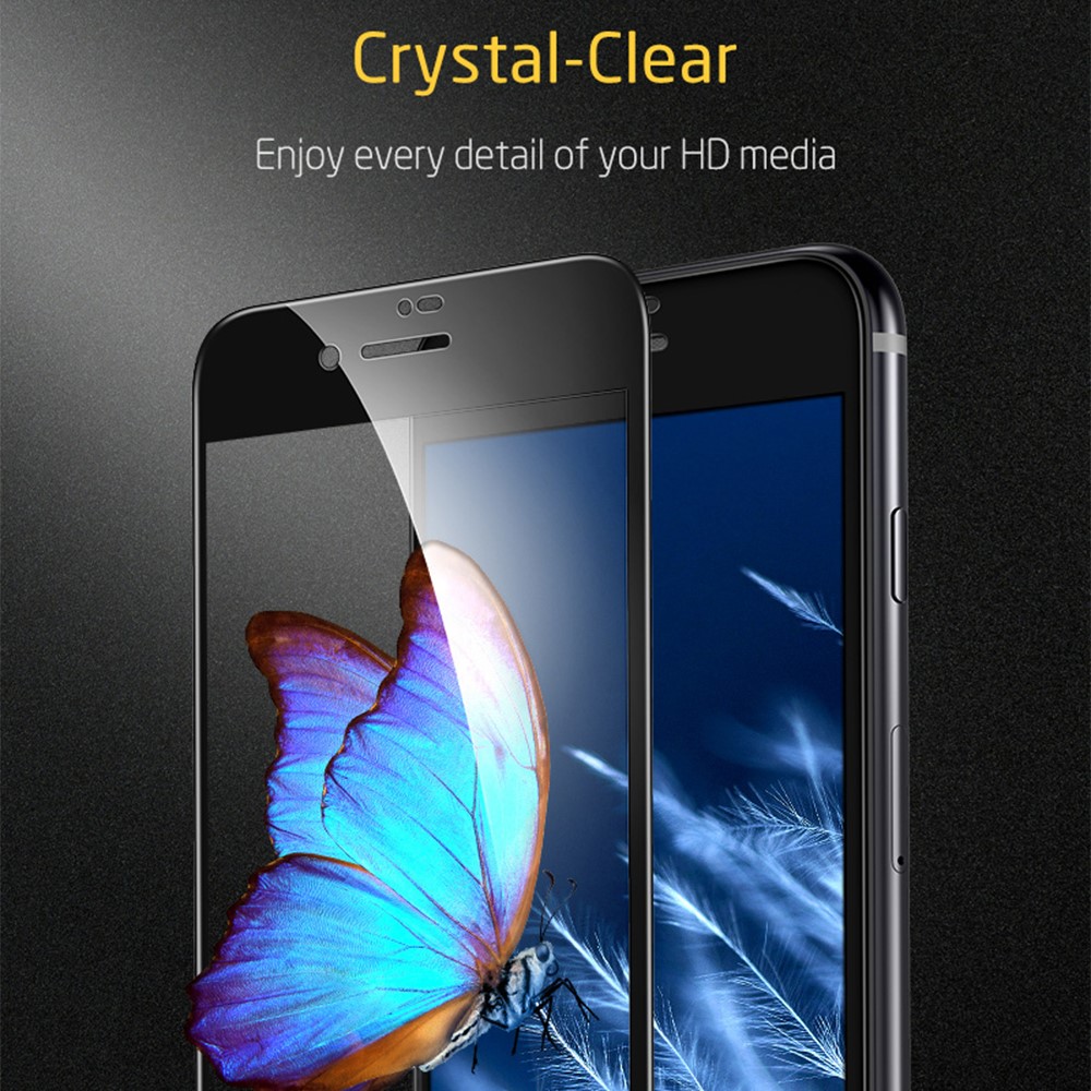 2pcs ESR Tempered Glass Screen Protector Full Cover Film Shield for iPhone SE (2nd Generation)/8 4.7 inch/7 4.7 inch-8