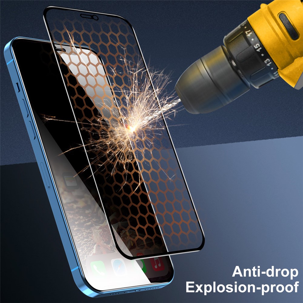 HAT-PRINCE 2Pcs Anti-glare 28° Anti-spy Tempered Glass Full Screen Coverage Protector Film for iPhone 11 6.1 inch/XR 6.1 inch-8
