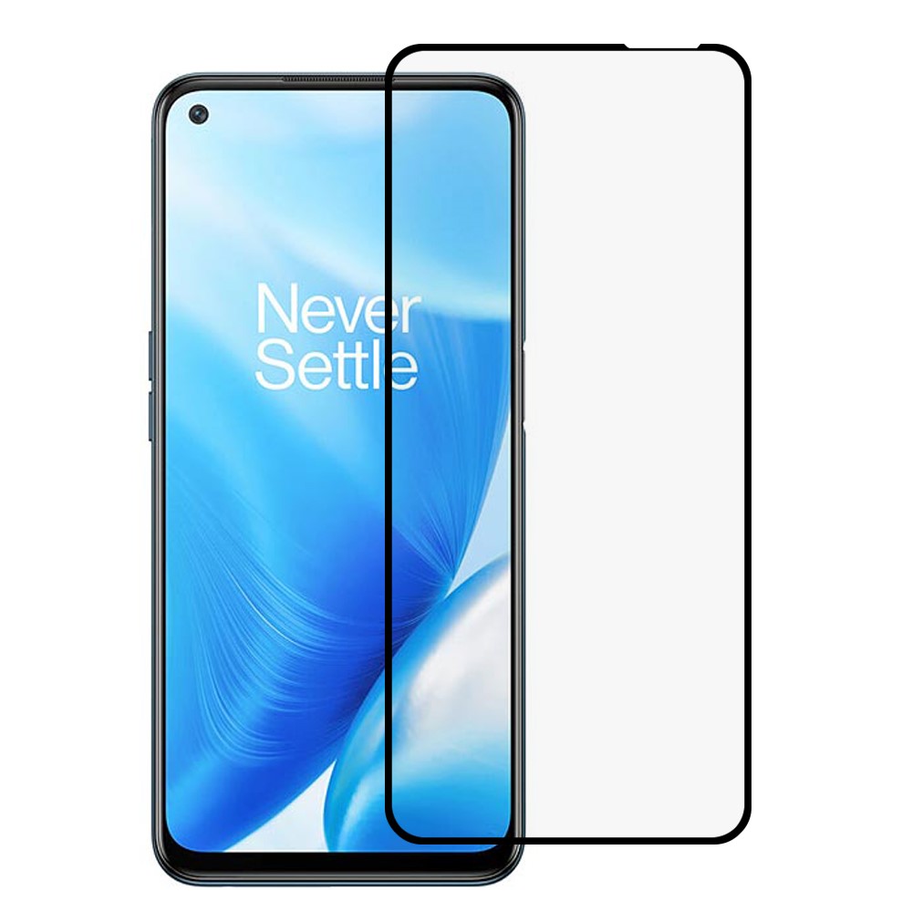 Silk Printing Full Glue Full Screen Coverage Premium 9D Tempered Glass Screen Protector for OnePlus Nord N200 5G-1