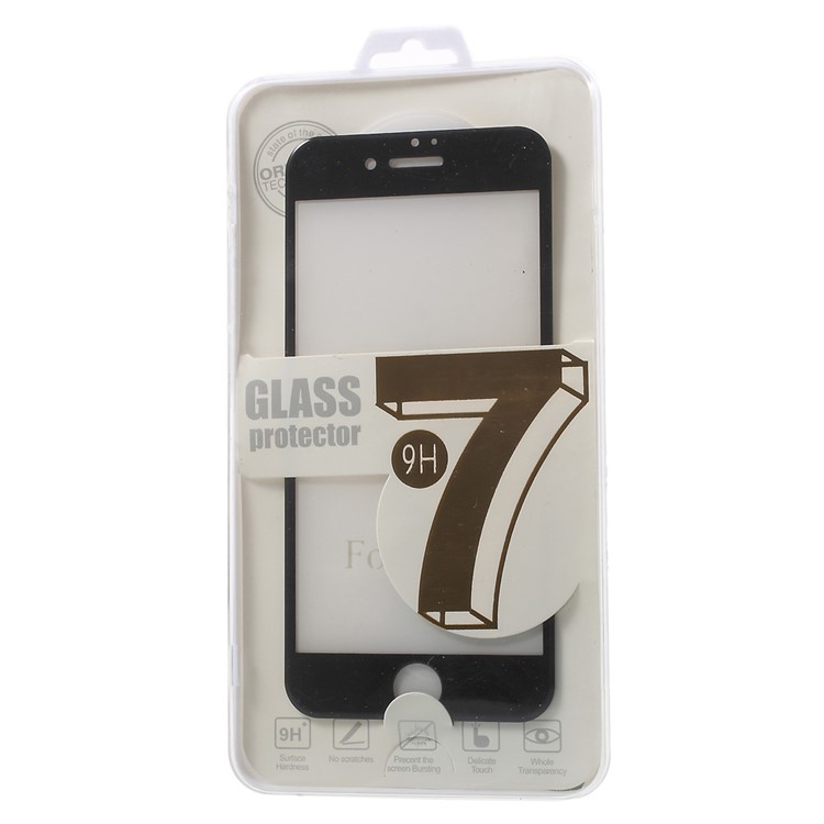 3D Full Size Tempered Glass Screen Protector for iPhone 7 Arc Edge - Black-8