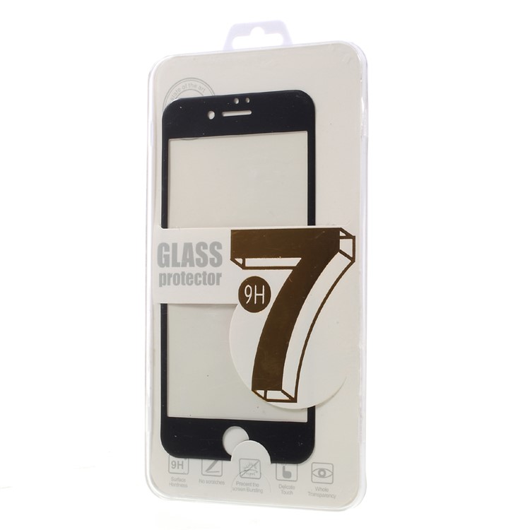 Soft Edge Tempered Glass Screen Protector for iPhone 7 - Black-8