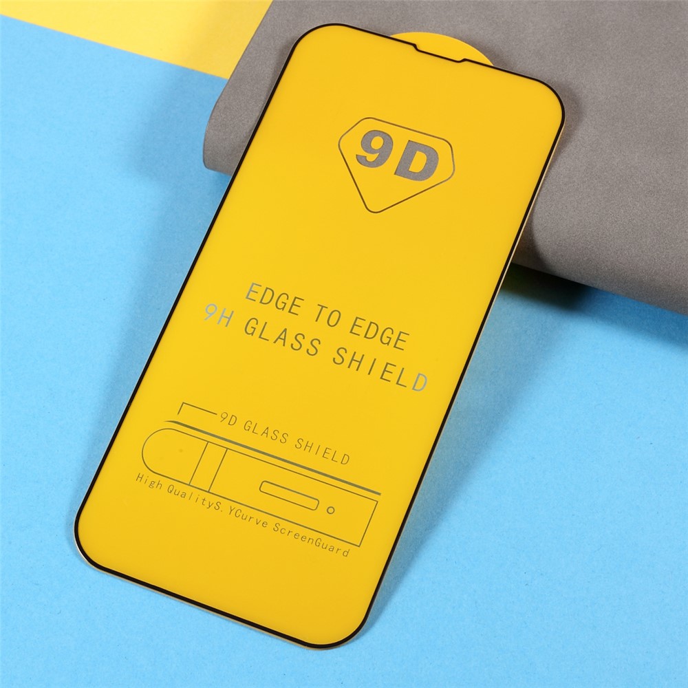 Película Protectora De Recubrimiento De Cristal Completo De Vidrio De 9D Ultra Claro (pegamento Lateral) Para IPhone 13 Pro Max 6,7 Pulgadas-8