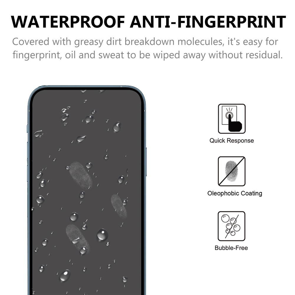Wholesale Full Glue Tempered Glass Screen Protector with Black Edges