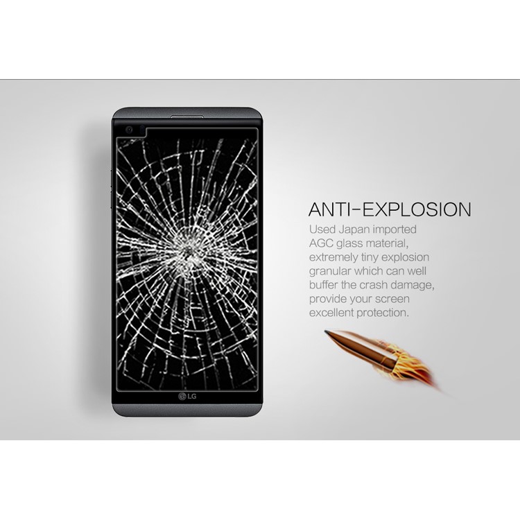 NILLKIN for LG V20 Amazing H+PRO Nanometer Anti-Explosion Tempered Glass Screen Film - Transparent-5