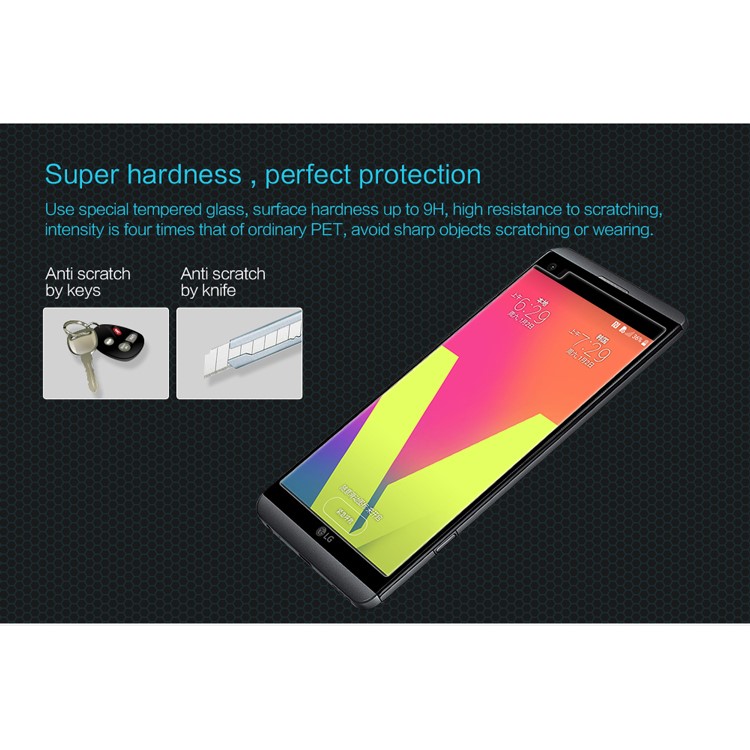 NILLKIN Amazing H Tempered Glass Screen Protector Anti-explosion for LG V20 - Transparent-4